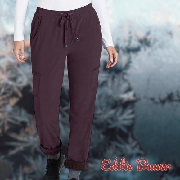 Eddie Bauer | Stretch Fleece Lined Polar Pant | Purple | NWT - Picture 3 of 3